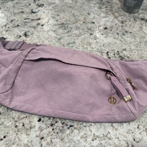 Lululemon Athletica Pink Slouchy Shoulder Bag